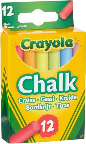 Crayola 12ct chalk - chalk, classic