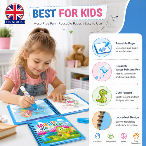 Magic water colouring - magic, book