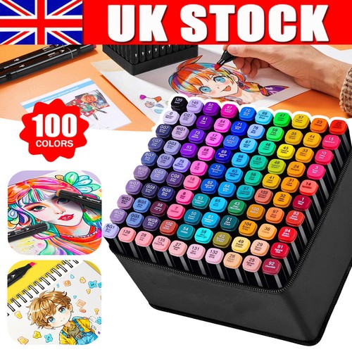 Markers 100 colors graphic - markers,