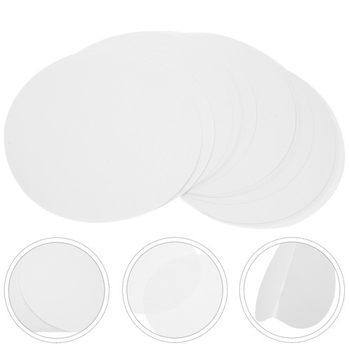 White round painting - white,