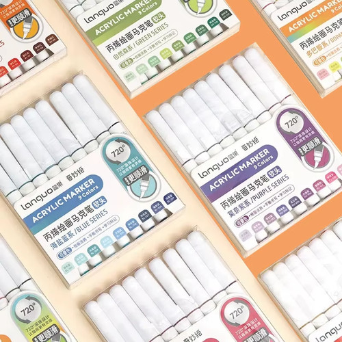 Languo 9pcs acrylic paint - languo,