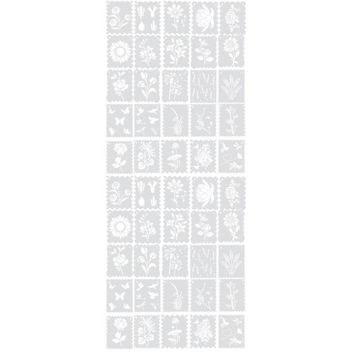 50pcs portable white stencils - 50pcs,