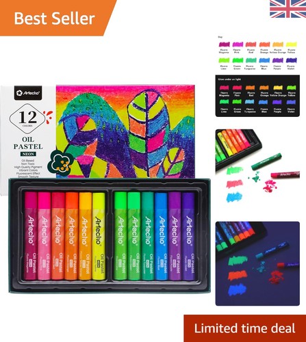 Neon oil pastels set soft - neon, set,