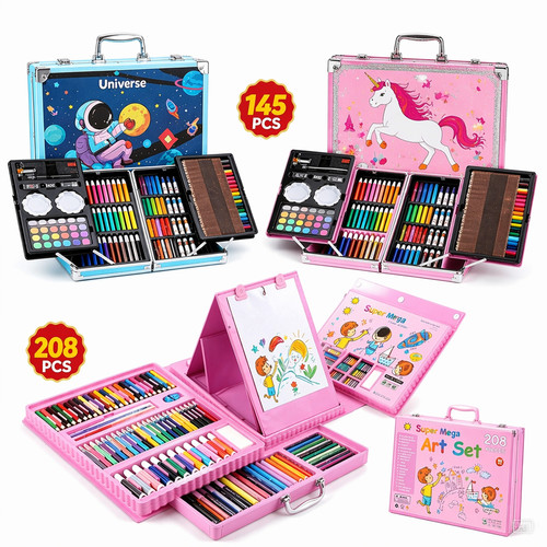 145 208pcs art set kids - art,