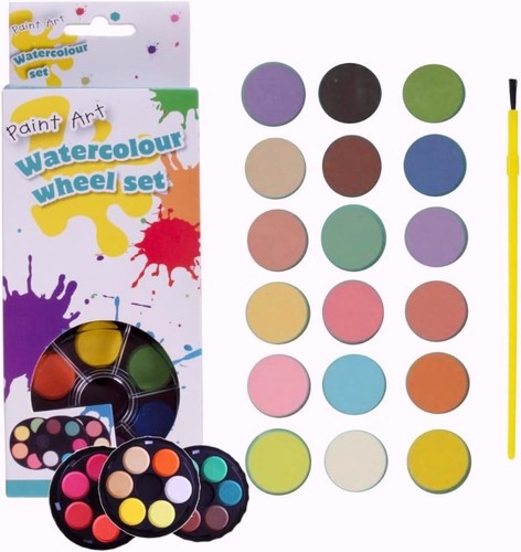 Water colour paint - water, set
