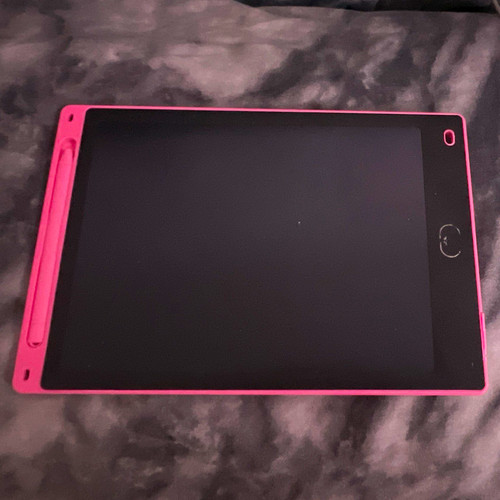 Pink lcd writing tablet - writing,