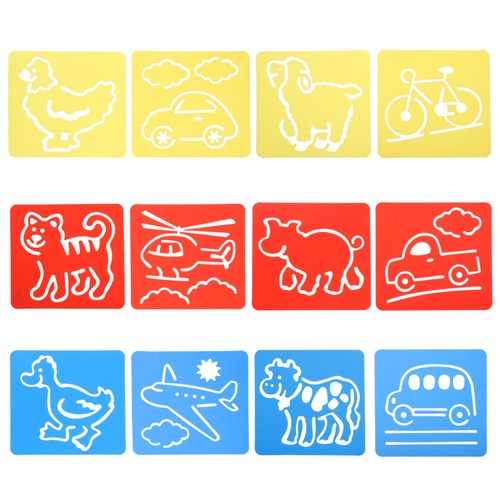 12pcs kids painting templates - 12pcs,