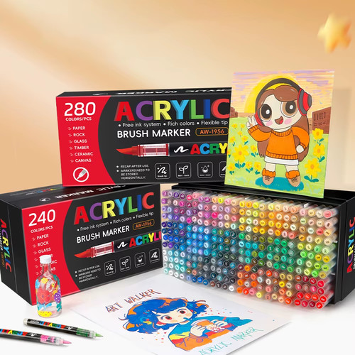 Art markers set - set, 120-280